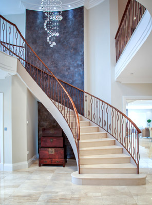 Contemporary Metal Staircase Balustrade