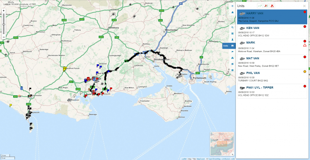 Vehicle Tracking in Portsmouth