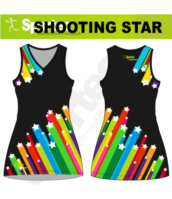  Sublimation Netball Dress (Shooting Star)