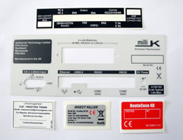 Custom membrane labels & nameplates