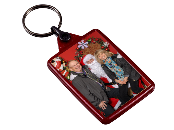 IL05 Red Recycled Festive Keyring