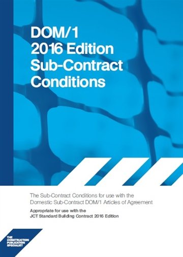 CIP Books 2018 DOM1C Domestic Subcontract – Conditions