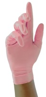 Disposable Gloves PINK Nitrile SMALL Powder Free