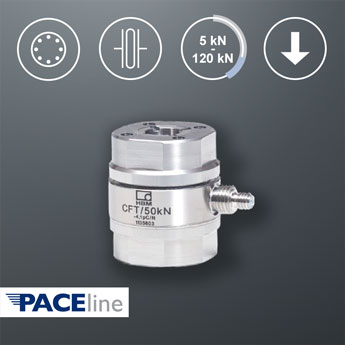 PACEline CFT Piezoelectric Force Sensors: Measurement From 5 kN To 120 kN 