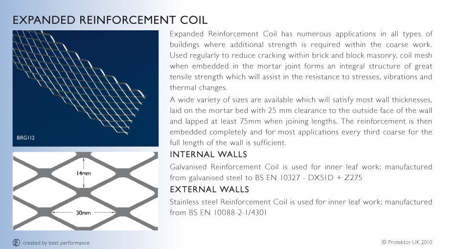 Expanded Reinforcement Coil