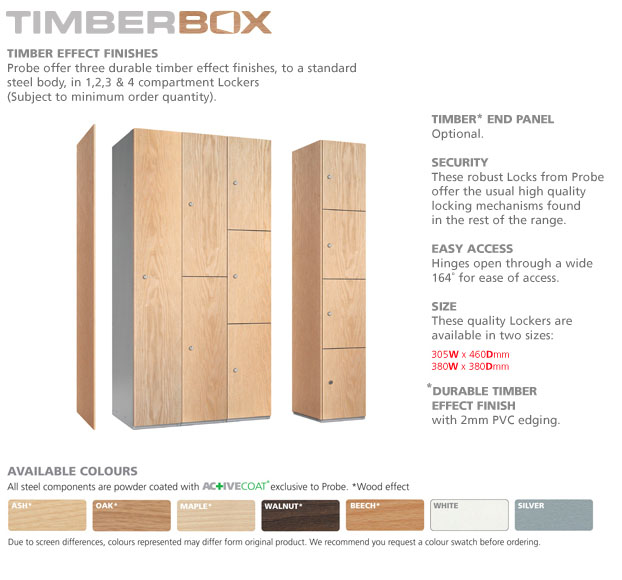 Timber * Faced Lockers - TimberBox