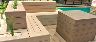 Nomawood for Terraces, Facades, Bench Seating