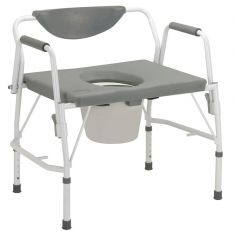 Deluxe Bariatric Drop Arm Commode