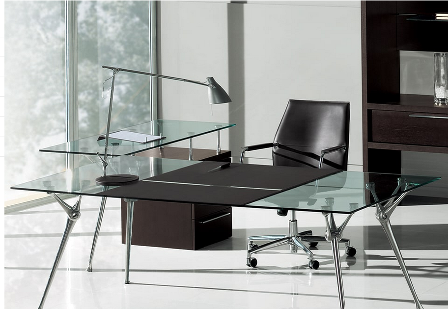 GENESIS GLASS – Large Glass Top Desks