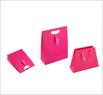 Dark Pink Matt Paper Carrier Bags