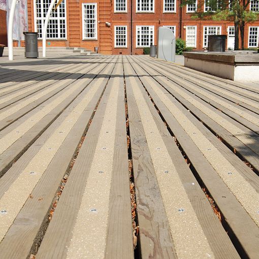 Tough Anti-Slip GRP Strips for Instant Safety on Decking
