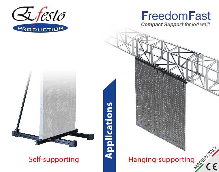 FreedomFast: compact support for led wall!