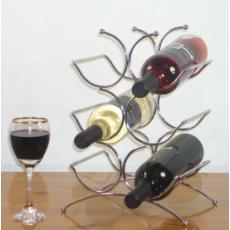 Six Bottle Chrome Wine Rack