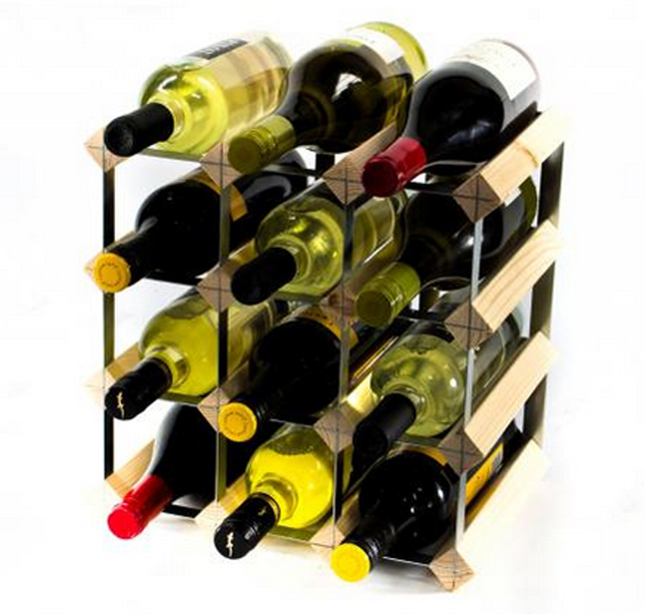 Classic 12 Bottle Wine Rack Ready Assembled