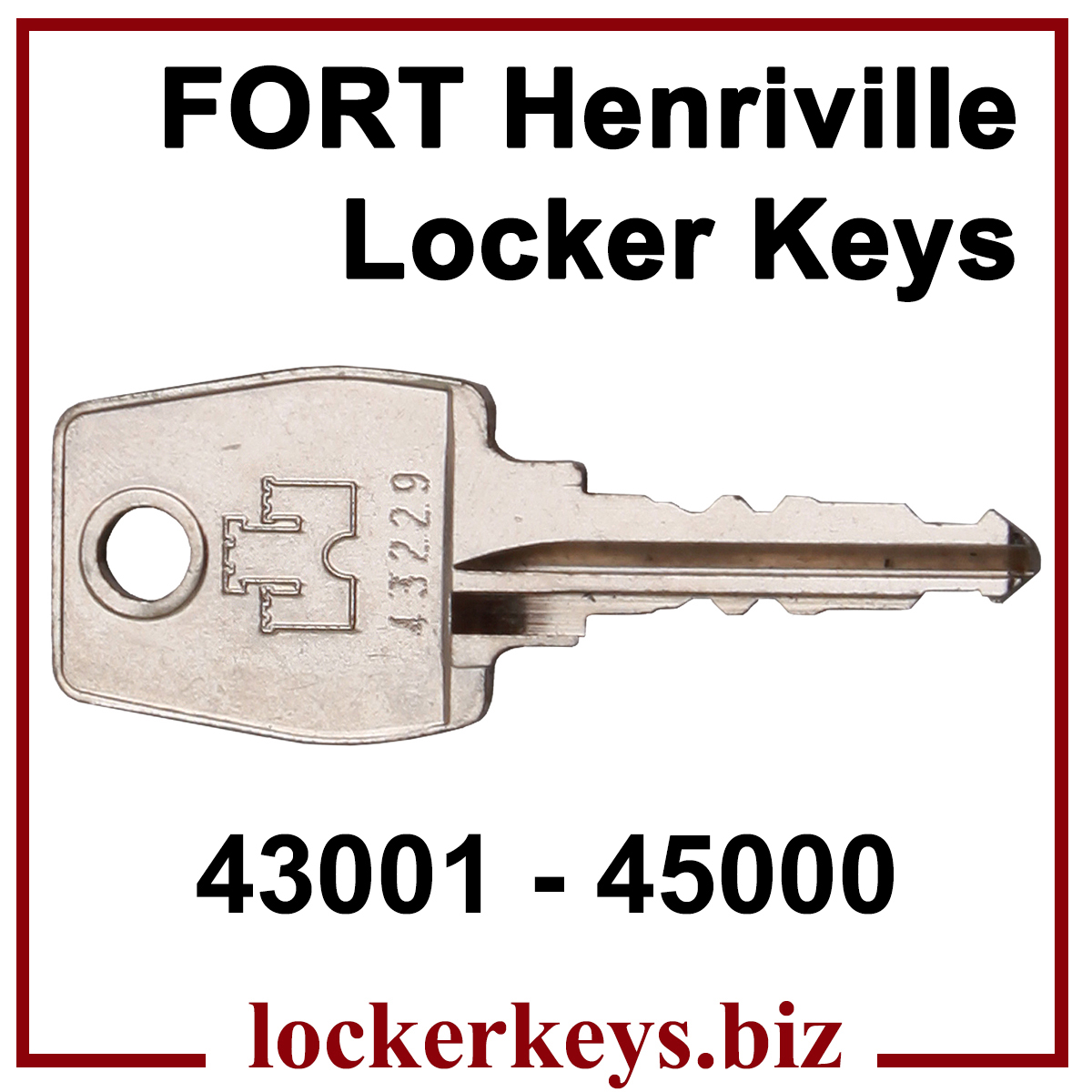 Fort Henriville Keys for Lockers 43001 - 45000
