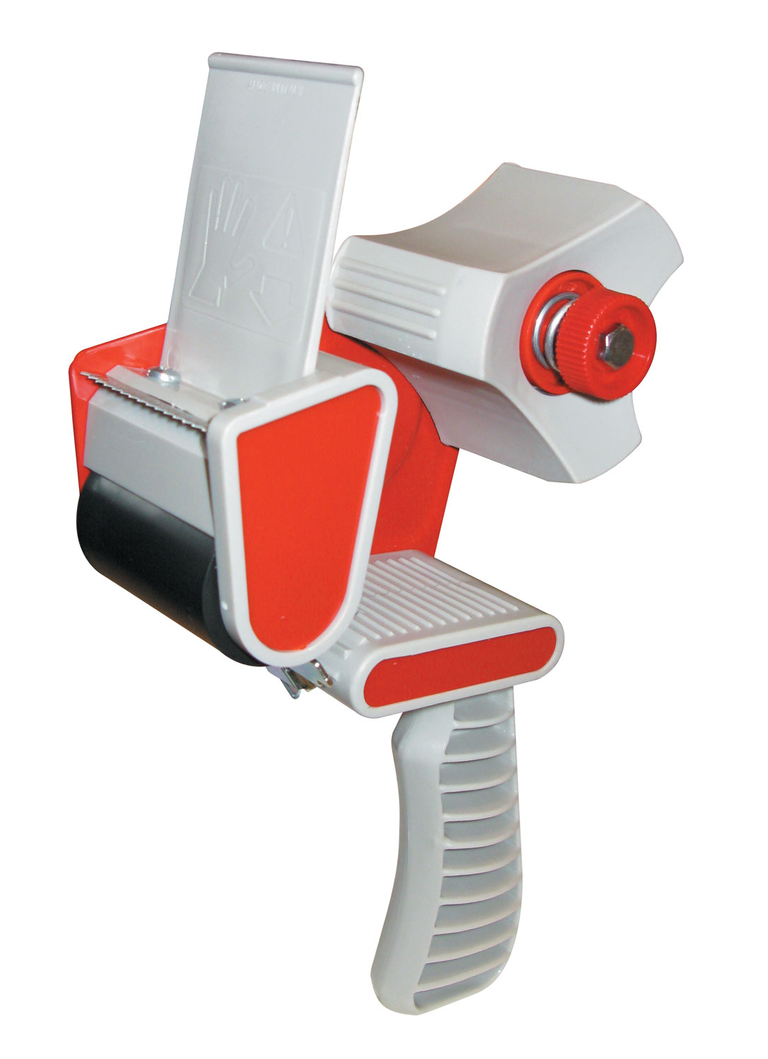 Pacplus Tape Dispenser, pistol grip, with rubber roller and brake, for 50mm wide tape