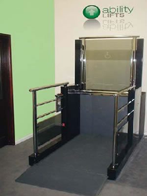 The Optimum 350 Open Style Platform Lift - 0.25m to 1m travel