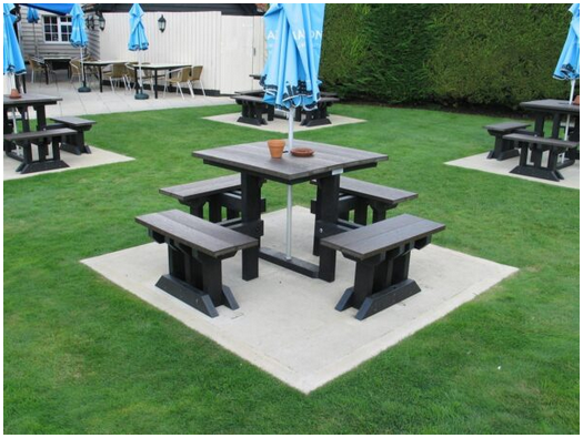 Dorey Outdoor Table & Bench Set