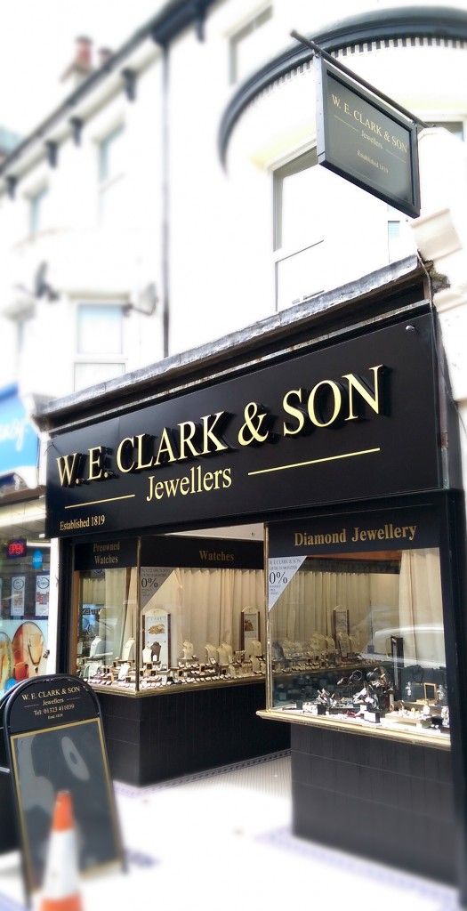 W.E CLark & Son Shop Fascia Signage