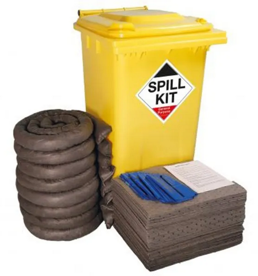 General Purpose Spill Kit Wheelie Bin 240lt