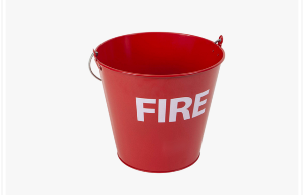 10 Litre Metal Fire Bucket
