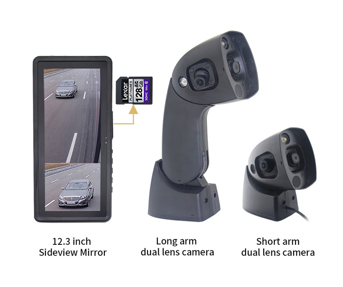 NEW Wing Mirror Replacement Monitors with Dual Cameras