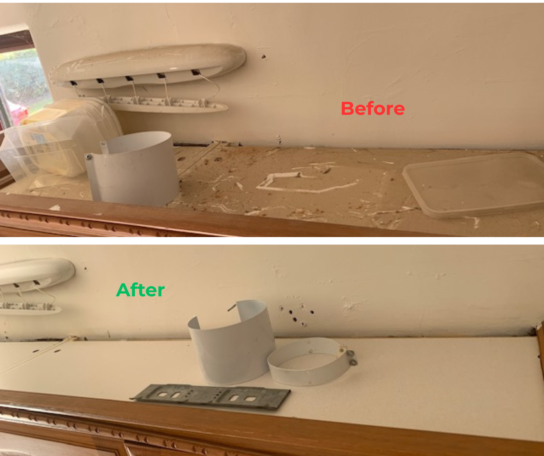 Cleaning Before / After