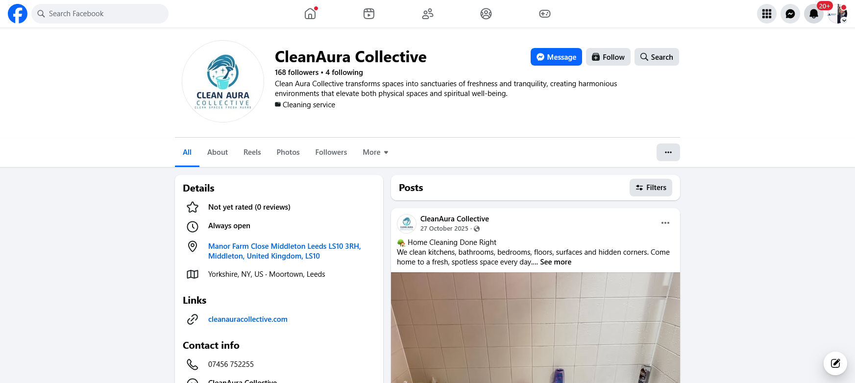 Clean Aura Collective Ltd Website Screenshot 001