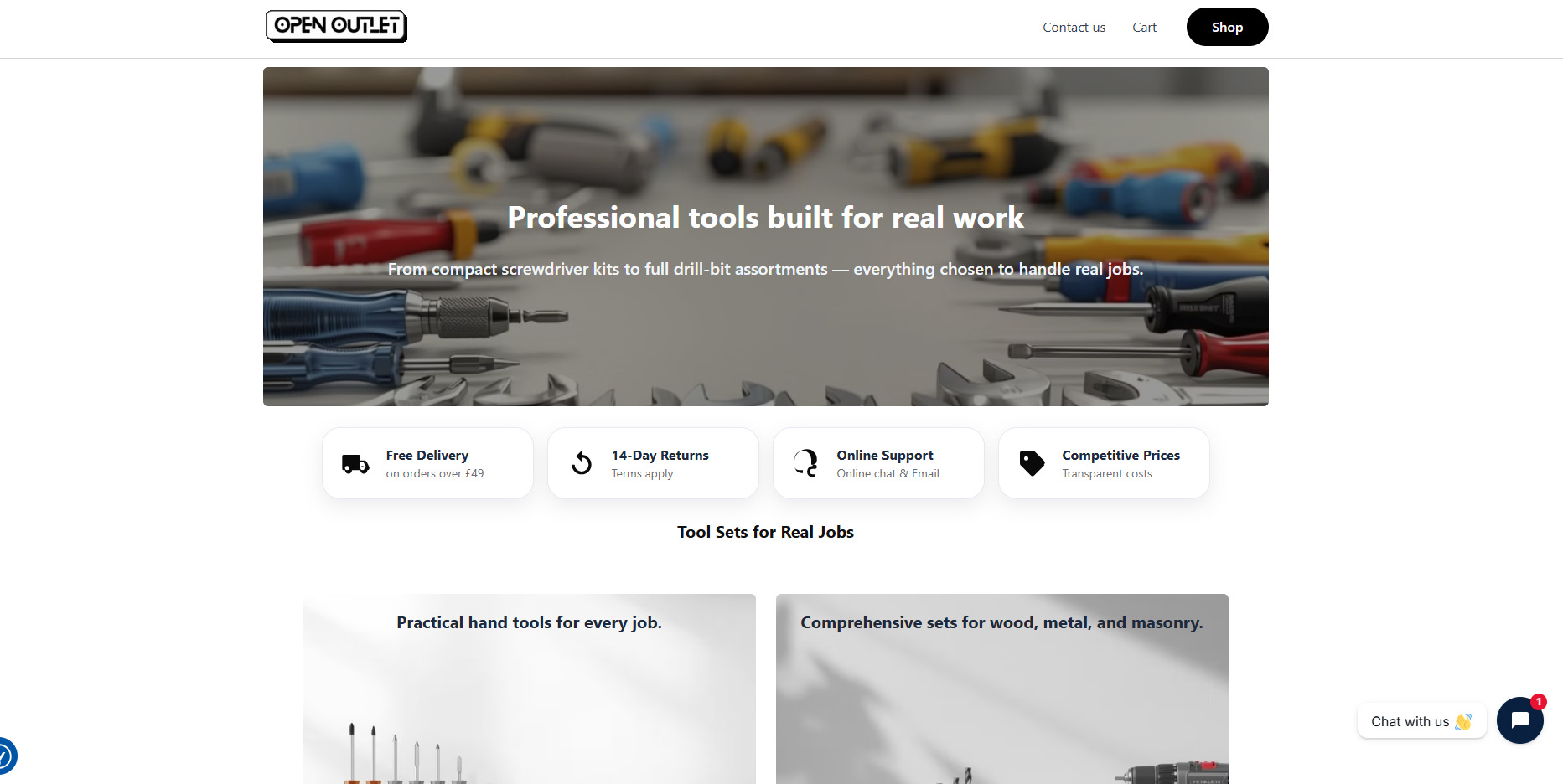 Open Outlet Limited Website