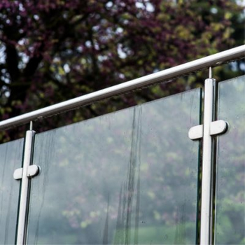 Post & Saddle Glass Balustrade with Handrail