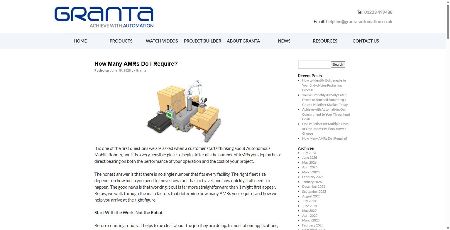 Illustration of automated pallet handling equipment