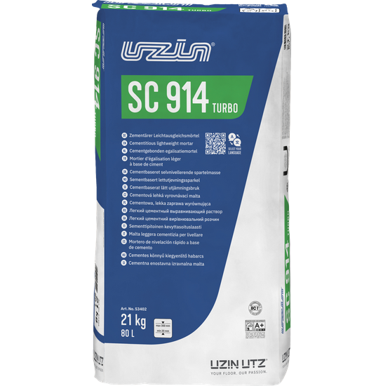 UZIN SC 914 Turbo - Rapid, Light Weight Mortar