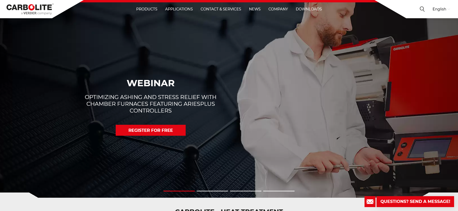 Carbolite Ltd Website Screenshot 001