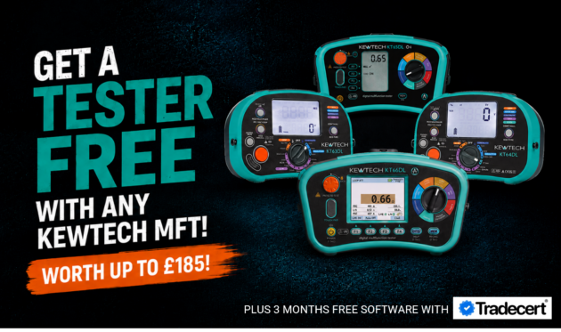 Get a tester FREE with any Kewtech MFT!