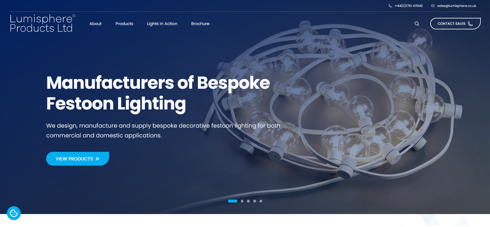 Lumisphere Products Ltd Website Screenshot 001