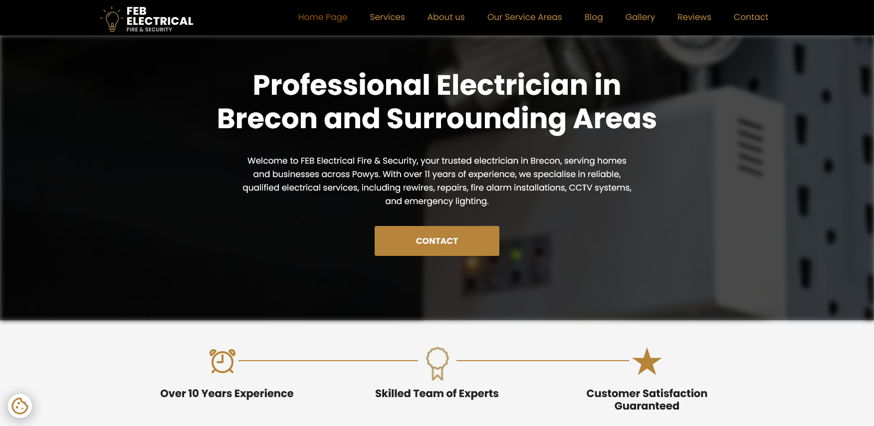 FEB Electrical Fire & Security Website Screenshot 001