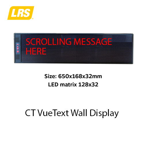 VueText large display message screen