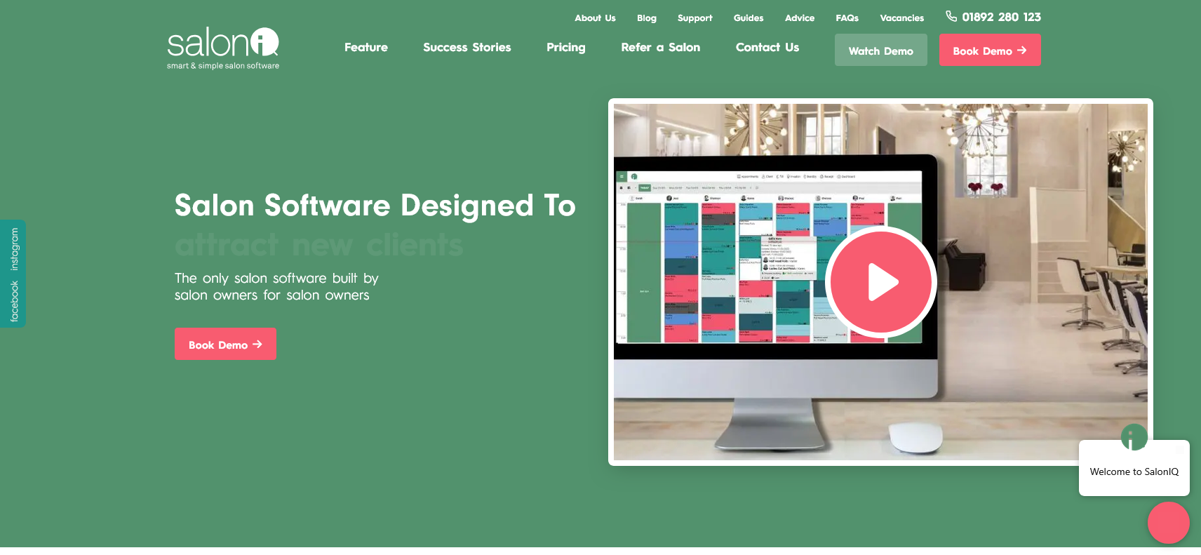 Intelligent Salon Software Ltd Website Screenshot 001