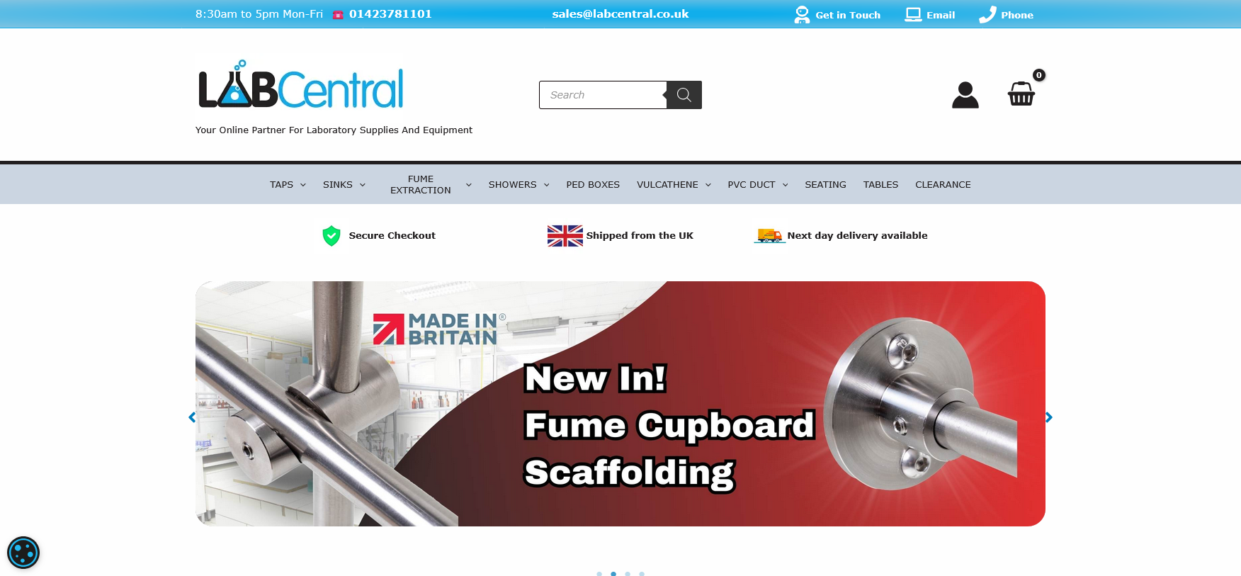 Lab Central Website Screenshot 001