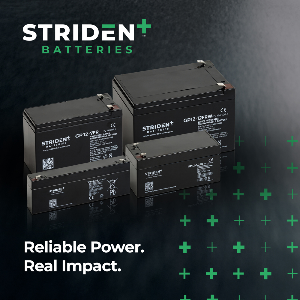 H-Squared supplies dependable range of Strident Batteries for facilities and maintenance professionals