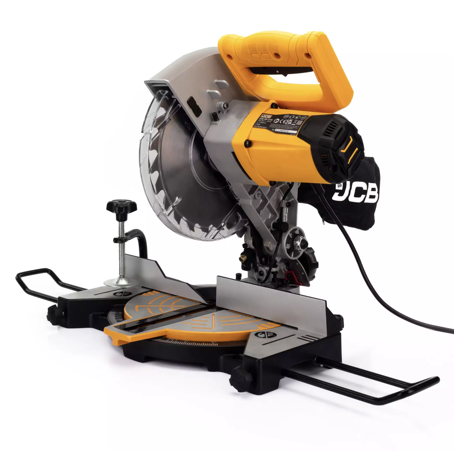 JCB 210mm 8″ Electric Compound Mitre Saw, Corded, 1100W, 230V | 21-MS-210-C