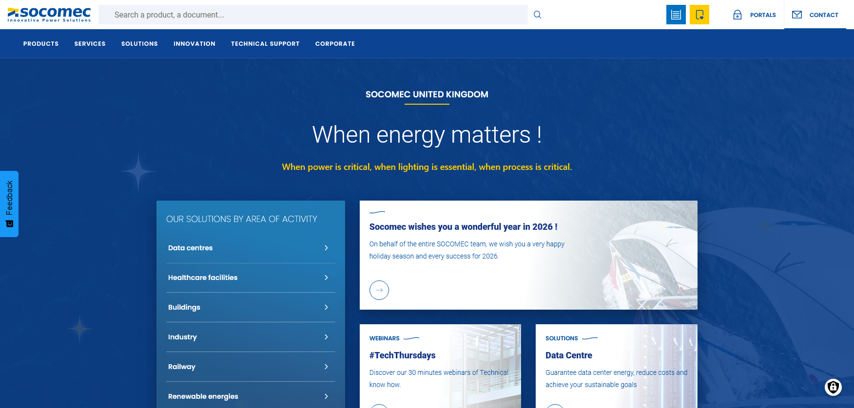 Socomec UK Ltd Website Screenshot 001