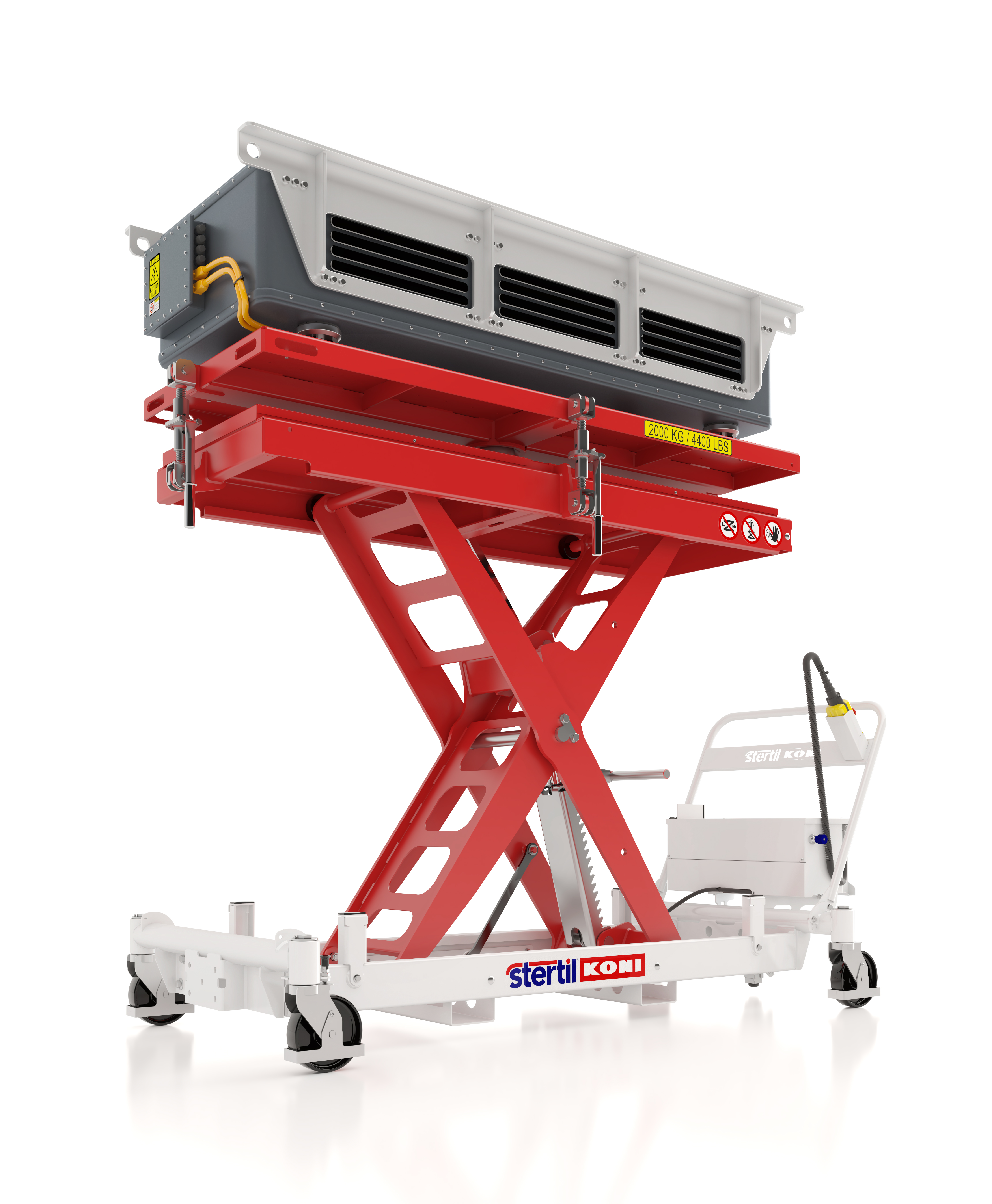 New heavy duty lifting table for EV batteries and heavy vehicle components