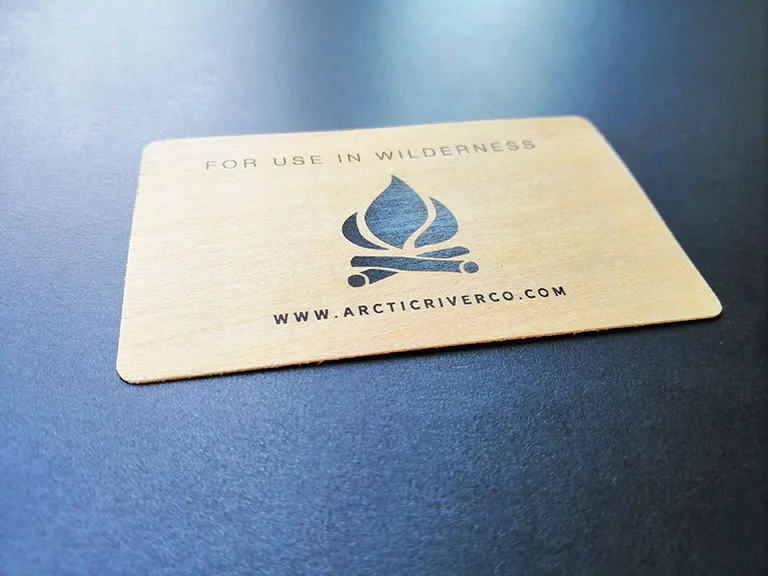 Eco friendly wooden business cards
