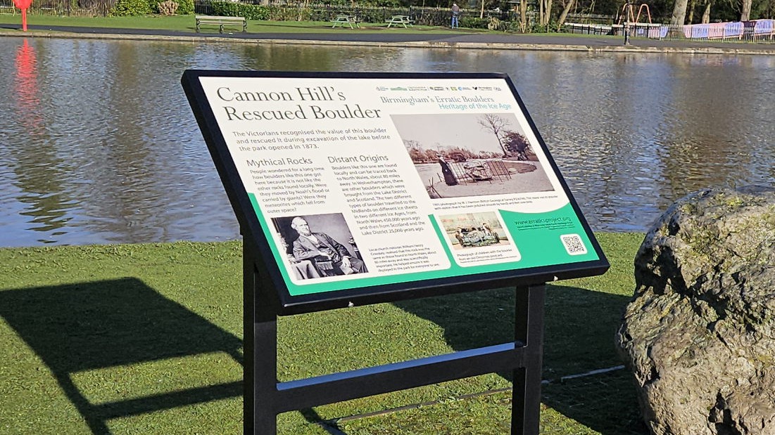 An A1 size heritage style information panel in vandal proof Encapsulated GRP and supplied with powder coated aluminium lectern frame.  Shelley signs.