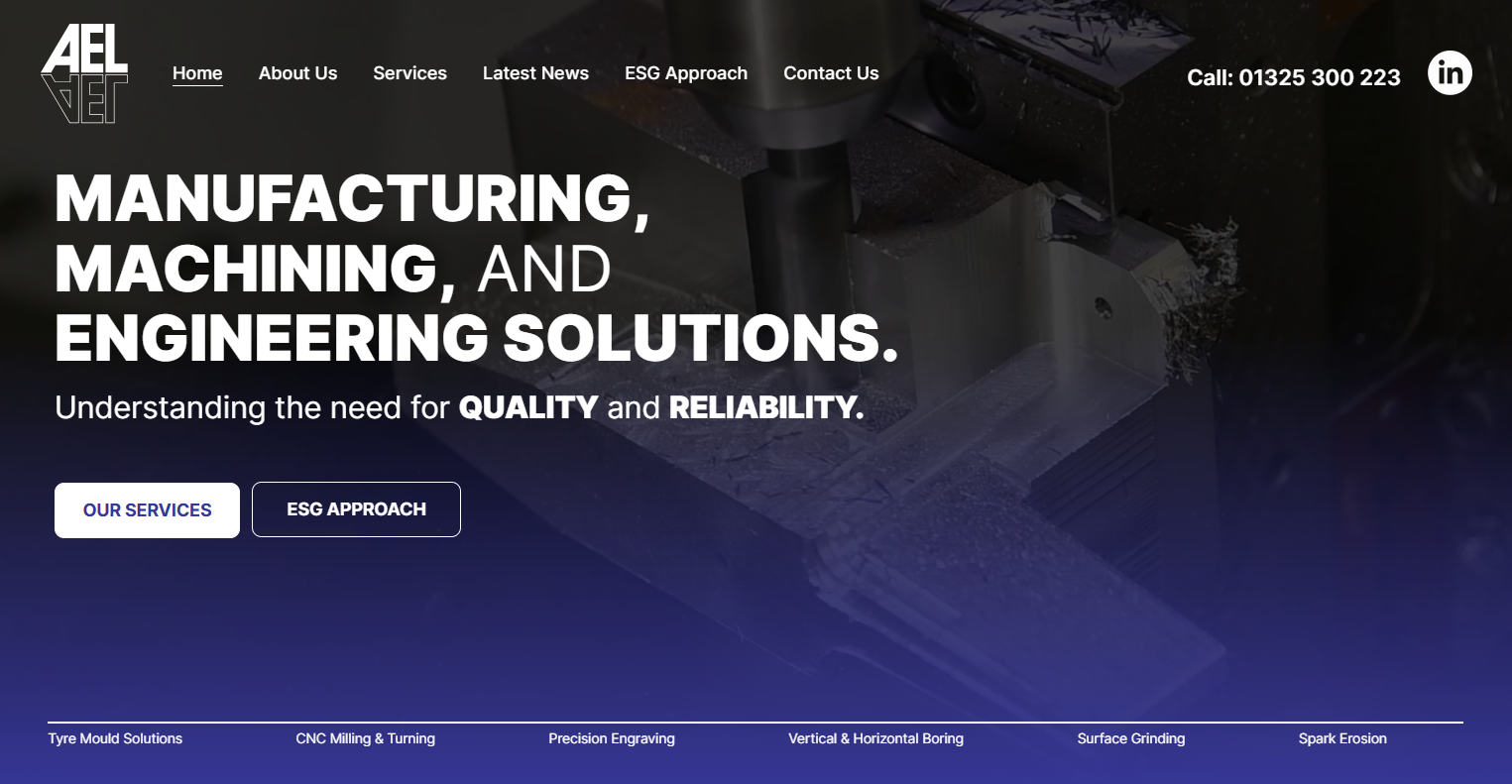 Aycliffe Engineering Ltd Website Screenshot 001