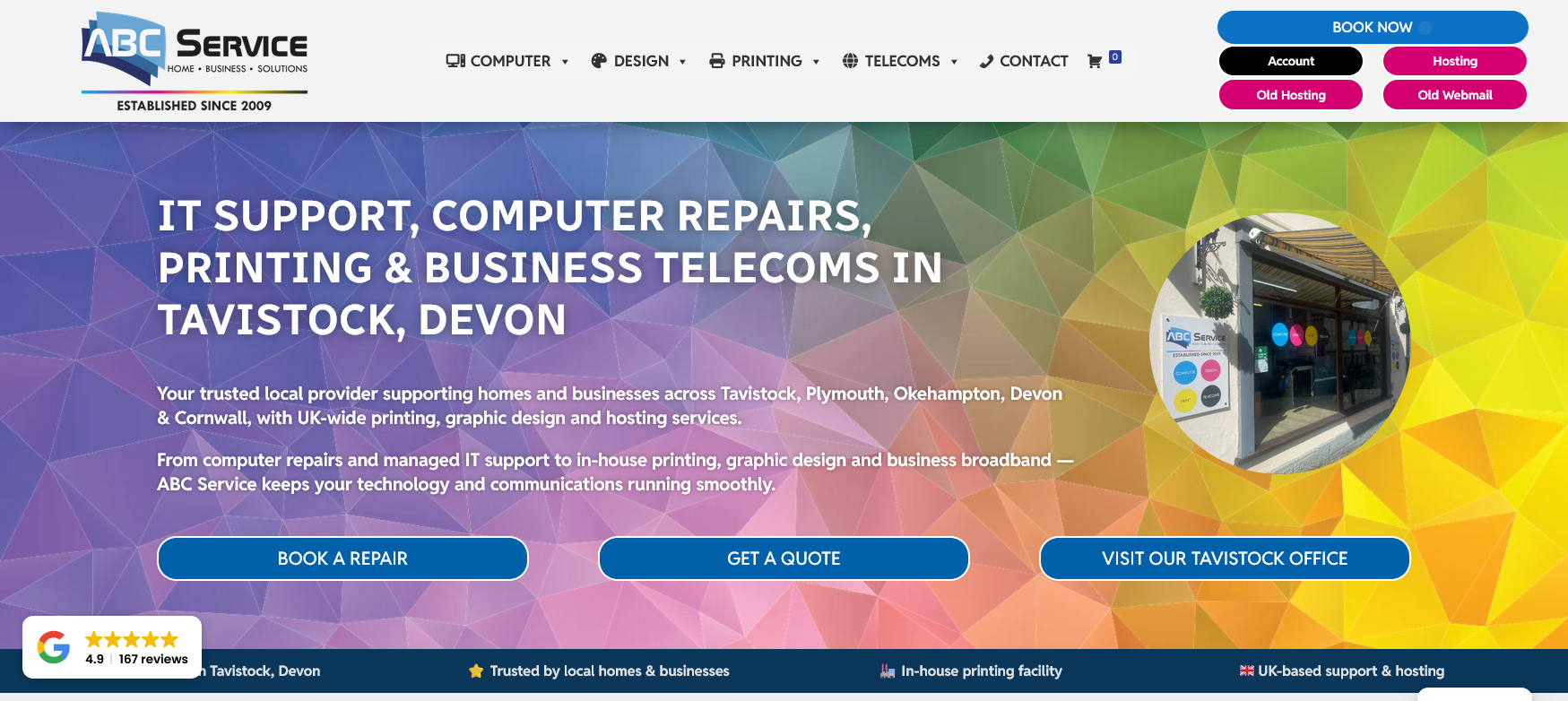 ABC Service Website Screenshot 001