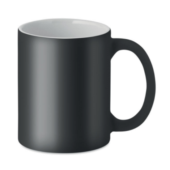 Matt Colour Mug 300 ml in Black