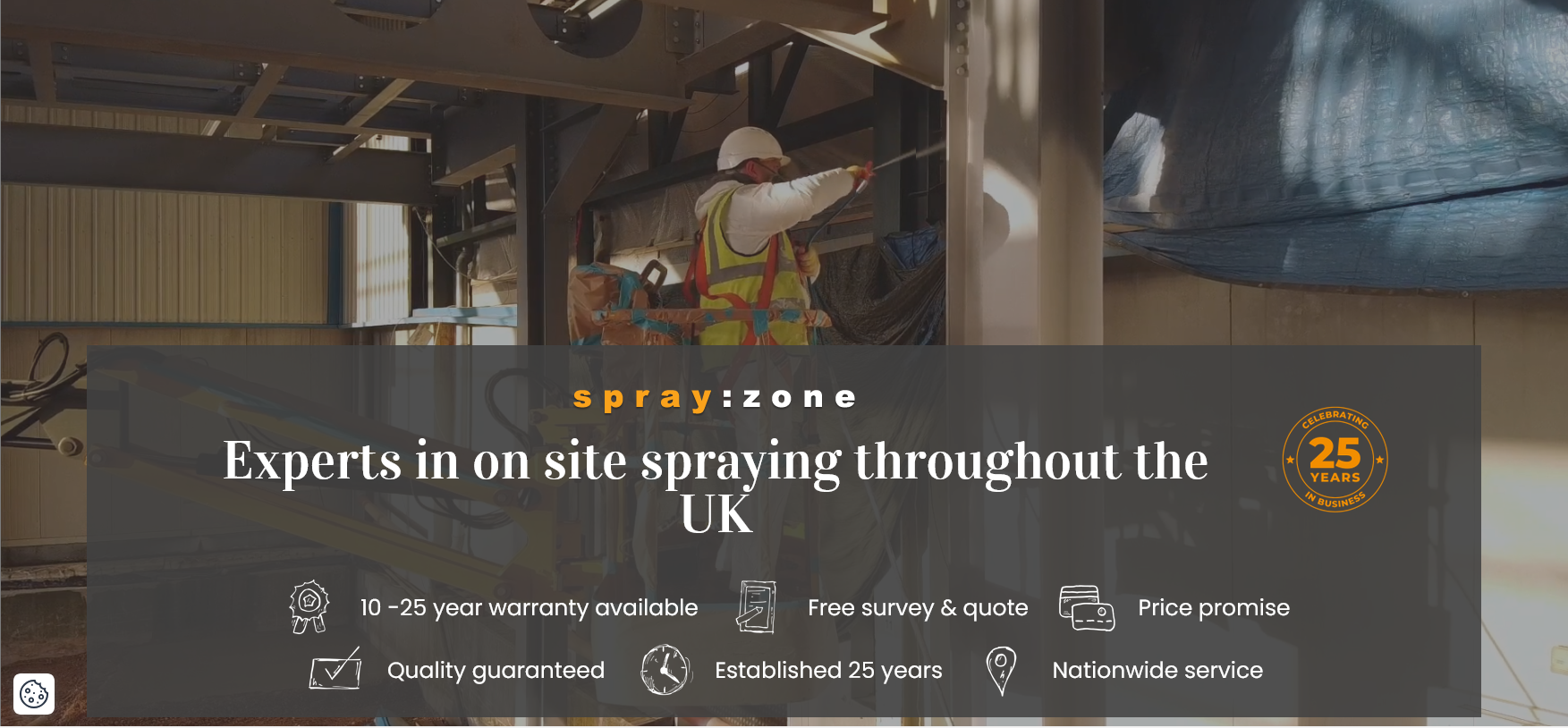 Sprayzone Ltd Website Screenshot 001