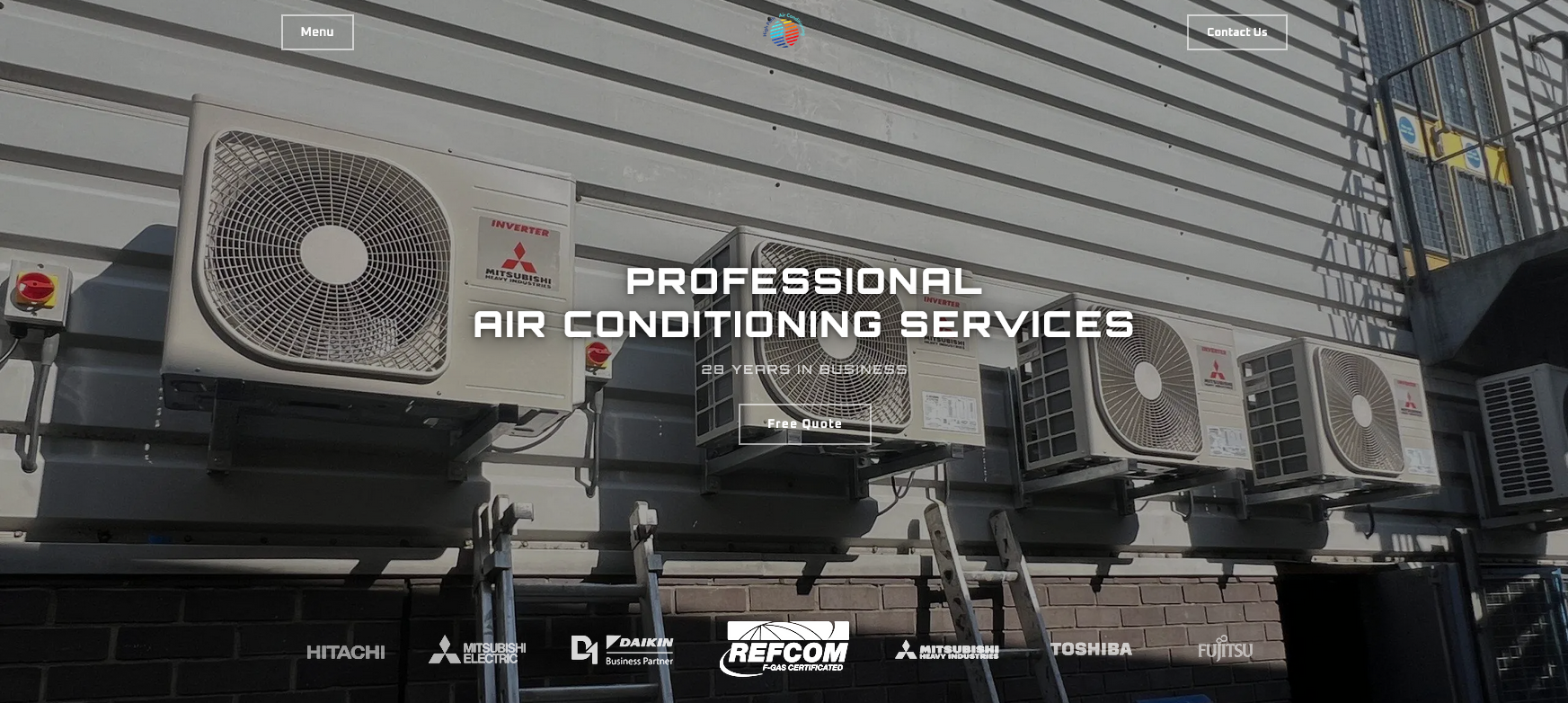 High Path Air Conditioning Website Screenshot 001